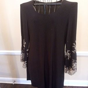 NWT! MSK Black & Gold embellished Dress. Size XL.